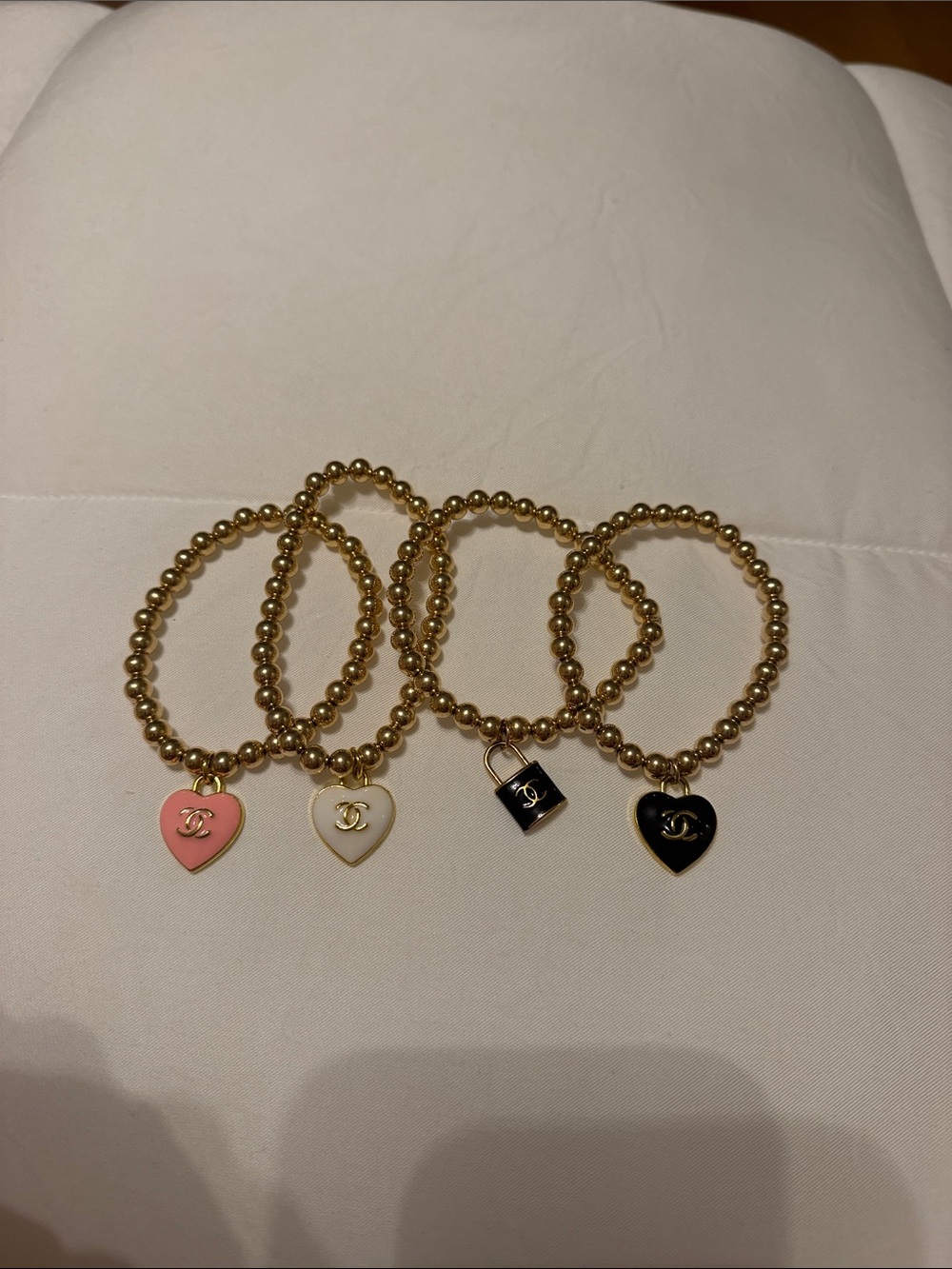 Chanel vintage charm bracelet set
